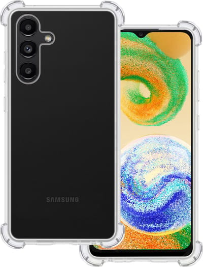 Hoesje Geschikt voor Samsung Galaxy A04s - Sterk & Shockproof - Siliconen Case - Back Cover - Telefoon Hoes Shock Proof - Transparant