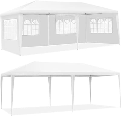 Aurixi® Partytent 3x6 - Partytent - Feesttent - 3 x 6 - Waterdicht - Wit - 6cm x 3cm x 3cm