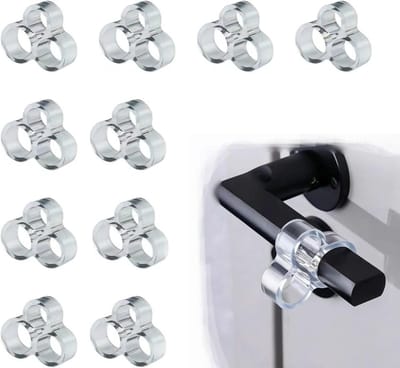 Set van 10 Transparante PVC Deurbuffers voor Geluiddemping en Impactbescherming van Deurhandvatten voor Thuisgebruik