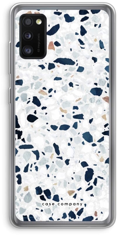 Case Company® - Hoesje geschikt voor Samsung Galaxy A41 hoesje - Terrazzo N°1 - Soft Cover Telefoonhoesje - Bescherming aan alle Kanten en Schermrand