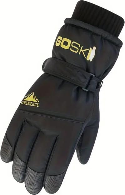 Nivard Skihandschoenen - Handschoenen Winter - Handschoenen Heren - Touchscreen - Antislip - Waterdicht - Zwart