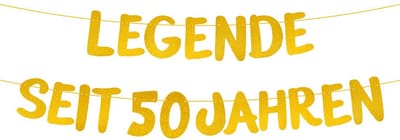Dailygoods - Legende Sinds 50e Verjaardag Banner - Feestdecoratie voor Jubileum