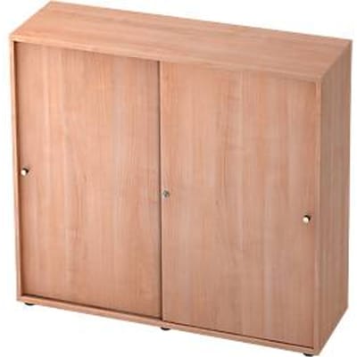 TOPAS LINE schuifdeurkast, 3 OH, notenhout/notenhout