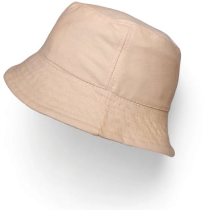 Buckethat - Vissershoedje - Festival hoedje - Zonnehoed - Emmerhoed - Hoofddeksel - Katoen - Zomeraccessoire - Volwassenen - One size fits all - Beige - Jonyx