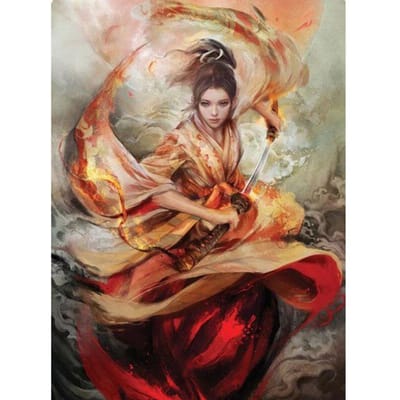 Volledige ronde boor 5D DIY Diamond schilderij Kongfu vrouw borduurwerk kruissteek 20X30CM beige