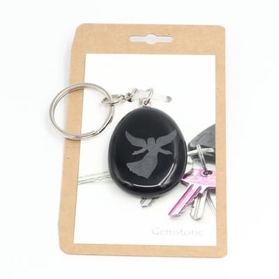 Keychain Engel zwart