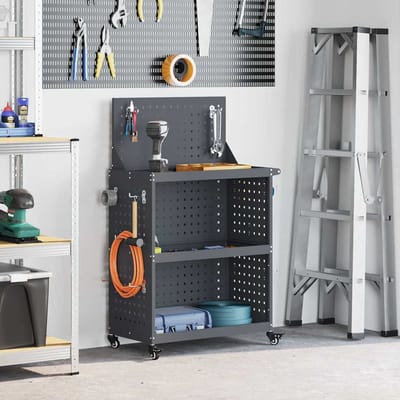 vidaXL - Gereedschapswagen - Antraciet - 65 - x - 35 - x - 111 - cm - Koudgewalst - staal