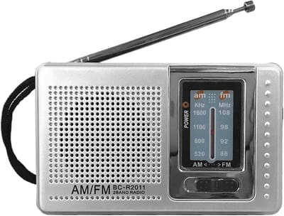 Draagbare Radio - Zakradio Stereo - Outdoor Noodsituaties - AM FM Weeralarm - 96 x 58 cm - Zilverkleurig