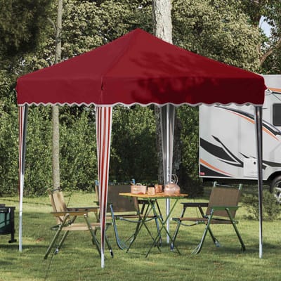 vidaXL - Pop-up - Feesttent - 195 - x - 195 - x - 245 - cm - Bordeauxrood - Oxford - Stof