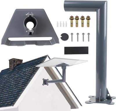 Verstelbare Wandbeugel voor Starlink Antenne, 360° Rotatie, Inclusief Montagekit en Slangadapter voor V3 en V2 Dishy