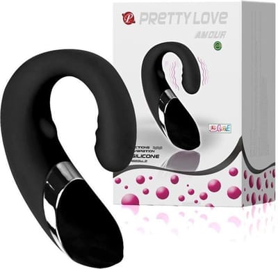 Pretty Love Amour Clitoris en G-spot Vibrator - zwart