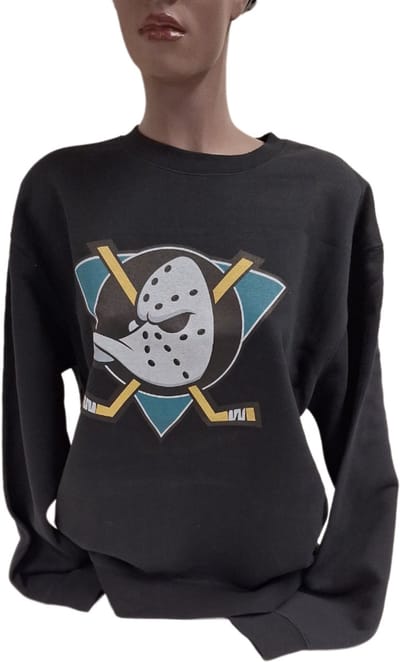MIGHTY DUCKS - CREWNECK - BLACK- M