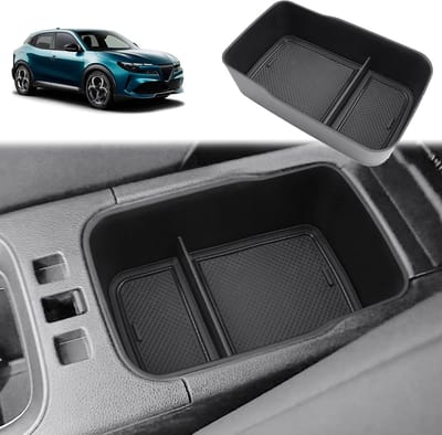 Center Console Opbergdoos voor Alfa Romeo Junior 2025/2026 - Armsteun Organizer met Antislip Matten en Extra Opbergruimte voor Romeo Junior Ibrida Accessoires
