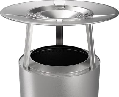 Solo Stove Ranger Warmteverspreider, Met 3 Afneembare Poten, Accessoire voor Ranger Vuurkorf, Vangt Warmte op en Verspreidt Deze, 304 Roestvrij Staal, Hoogte: 25,5 cm, Diameter: 51 cm, 2,3 kg