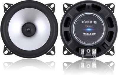 Coaxiale Luidsprekers - Autospeakers Set - Verbeterd Geluid - Krachtig Basontwerp - 10 cm - Donker