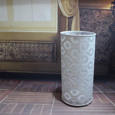 Paraplustandaard - Parapluhouder - Entree Organiseren - Met Druppellade - 24x24x50 cm - Wit