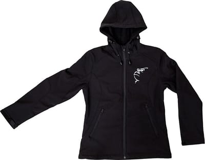 Softshell jas zwart met Gorilla outline man S
