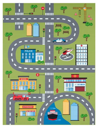 Kindertapijt Bini groen 240x340 cm