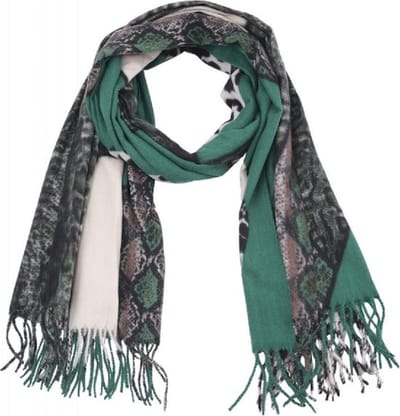 Warme dames sjaal panterprint luipaard - leopard - luipaard Groen