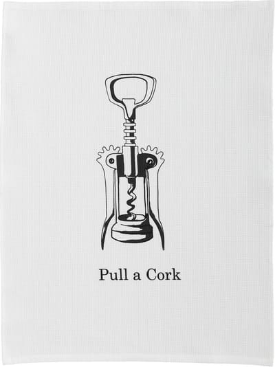 DDDDD Pull a Cork - Theedoekenset - White - 6 stuks