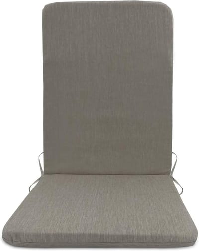 Tuinstoel Kussen Set - Buiten Zitkussen - Comfortabel Ontspannen - Waterafstotende Stof - 45 x 108 cm - Lichtgrijs