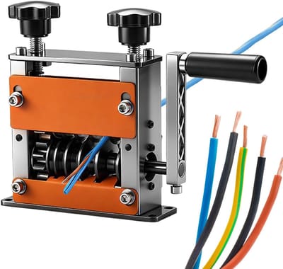 Koperdraad Stripmachine - Automatische Kabelstripper - Efficiënt Draad Strippen - 6-Gats Ontwerp - 1-17mm Bereik - Oranje