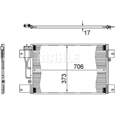 Condensator, airconditioner MAHLE AC 533 000S