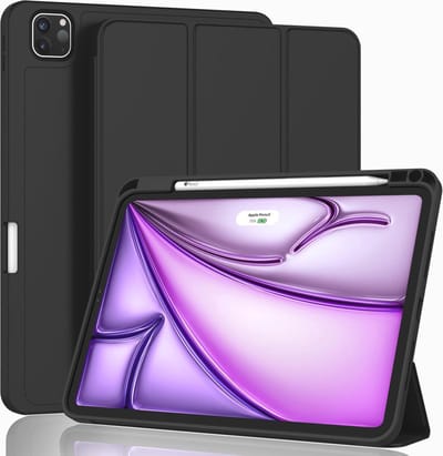 iPad Air 13 Inch Hoes 2024 met Potlood Houder en Smart Functionaliteit