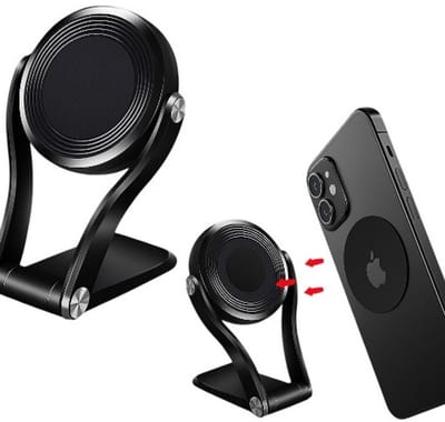 Magneet Telefoonhouder Auto - Universeel - Magnetisch - Sterke Lijm - Telefoon Houder Auto - Universeel - Dashboard - Bureau - Tafel- Voorruit incl. Magneet plaatje