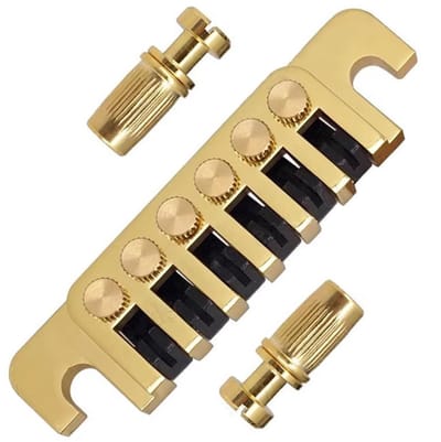Dailygoods- Staartstuk met Fijnstemmers - Elektrische Gitaar Brug - Zinklegering/Koper - Brugafmetingen 101,3 x 26,7 mm - Snaarafstand 10,3 mm - Stabiliteit en Sustain - Gitaarbrug
