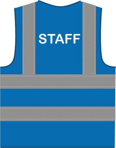 Staff hesje RWS koningsblauw