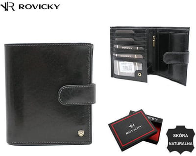 Rovicky® Luxury - Herenportefeuille - Hoogwaardig Rundleer - RFID Bescherming