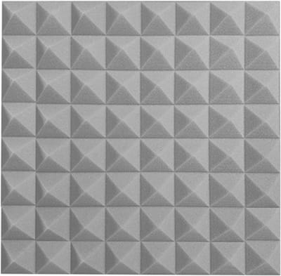 Geluidsisolatie Katoen - Akoestische Panelen - Studio Geluid - Hoge Dichtheid - 50x50x5cm 10 Stuks - Grijs