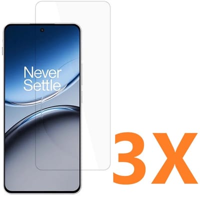 Screenprotector Glas - Tempered Glass Screen Protector Geschikt voor: OnePlus Nord 3 - 3x