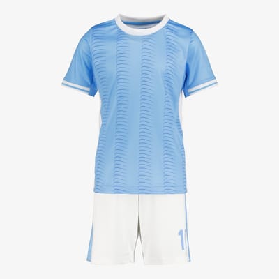 Dutchy tweedelige kinder sport set blauw wit - Maat 176