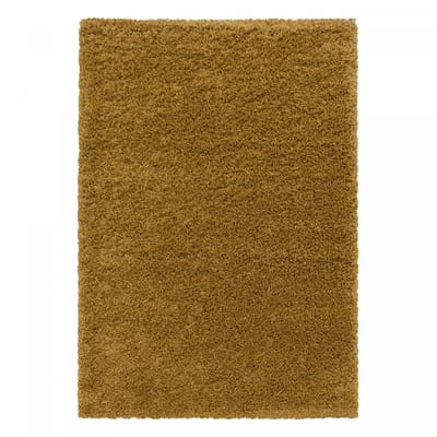 Modern hoogpolig vloerkleed Sydney - goud - 120x170 cm