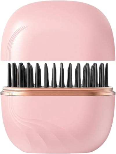 Mini Haarstyler - Verwarmde Kam - Snel Haar Stylen - 3 Warmte standen - 14.3 cm - Zwart