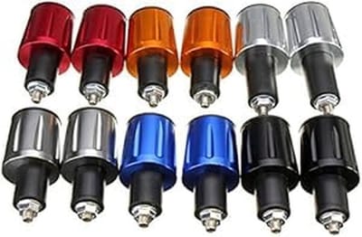 Dailygoods- Stuuruiteinden Duurzaam - Universele Plug Grip Gewichten - Anti-vibratie - CNC Bewerkt Aluminium - Totale Lengte 76 mm - Handvatten