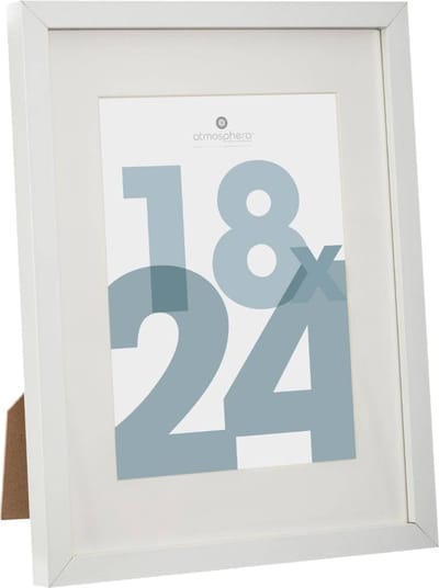 Atmosphera fotolijstje voor een foto van 18 x 24 cm - wit - foto frame Manu - modern/strak ontwerp