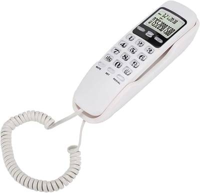 Vaste Telefoon voor Wandmontage - Analoog Telefoon Met Lijnvoeding en Nummerherkenning