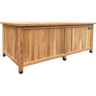 AXI Milo houten Opbergbox M Bruin - Kussenbox met bodem – 390 Liter - 160x70x62 cm – Gecarboniseerd Hemlock hout – Opbergbox Tuin