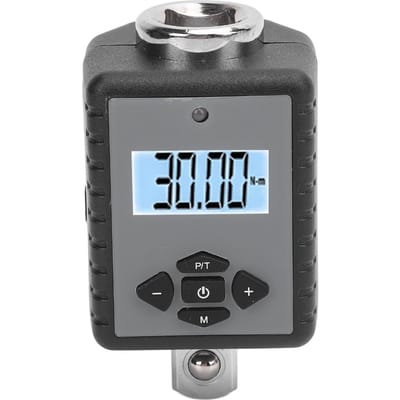 Adaptateur de clé dynamométrique numérique 12 pouces 17 à 340 N.m Outil de mesure de torsion électronique avec buzzer et gray