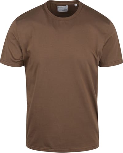 Colorful Standard T-shirt Bruin - Maat XXL - Heren