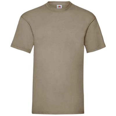 Fruit of the Loom Heren Valueweight T-Shirt (Kaki Groen)