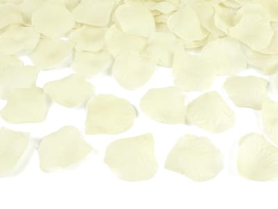 Rozenblaadjes Crème  5 x 5 cm - 100 stuks