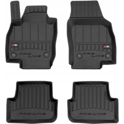 FROGUM PROLINE Automatten - Geschikt voor SKODA FABIA IV (vanaf 2021) - 4-delig - TPE Rubber - Zwart