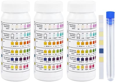 Dailygoods - 150 Stuks 6-in-1 pH-teststrips voor Zwembad en Spa - Watertestkit