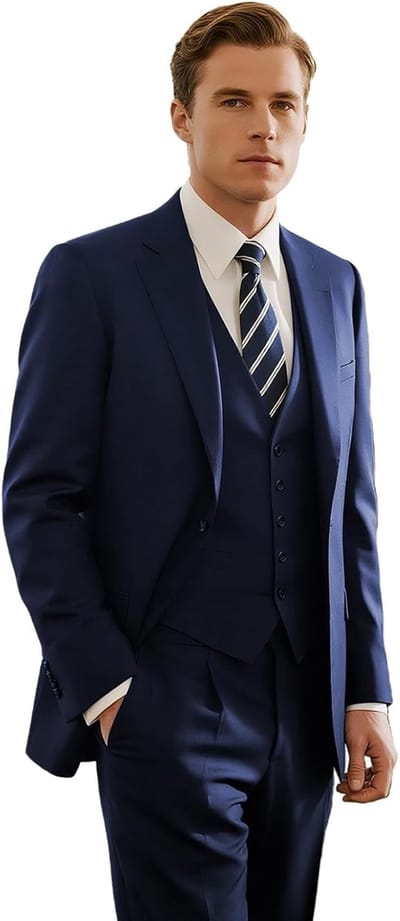 Stijlvol mintgroen trouwkostuum voor heren - 3-delig slim fit met blazer, vest en broek