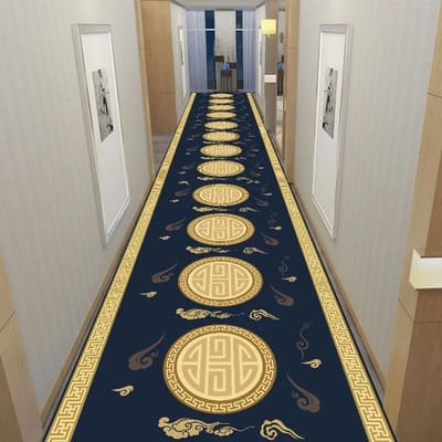 Klassieke Gangtapijten Haldecoratie Chinese Stijl Lange Loper voor Gangpad Doorgang Decoratie Huis Rood Tapijt Wasbare Matten 60x200cm 23.6x78in gray