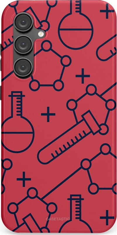 Casetastic hoesje geschikt voor Samsung Galaxy S23 FE - Dubbellaagse bescherming - Rode Laboratorium - Fashion Case - Koraal